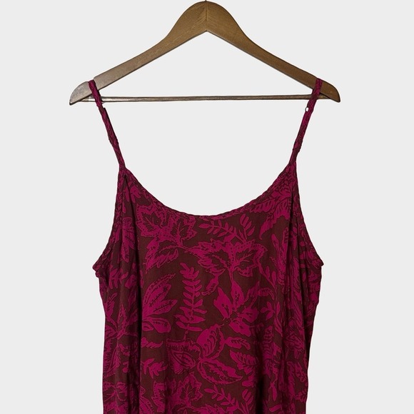 Torrid Cottage Boho Leaf Print Braided Strap Tank Top Large NWT Tropical Summer - Picture 4 of 13